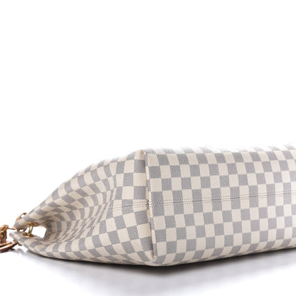 Louis Vuitton Damier Azur Graceful MM Rose Ballerine 6 of 15