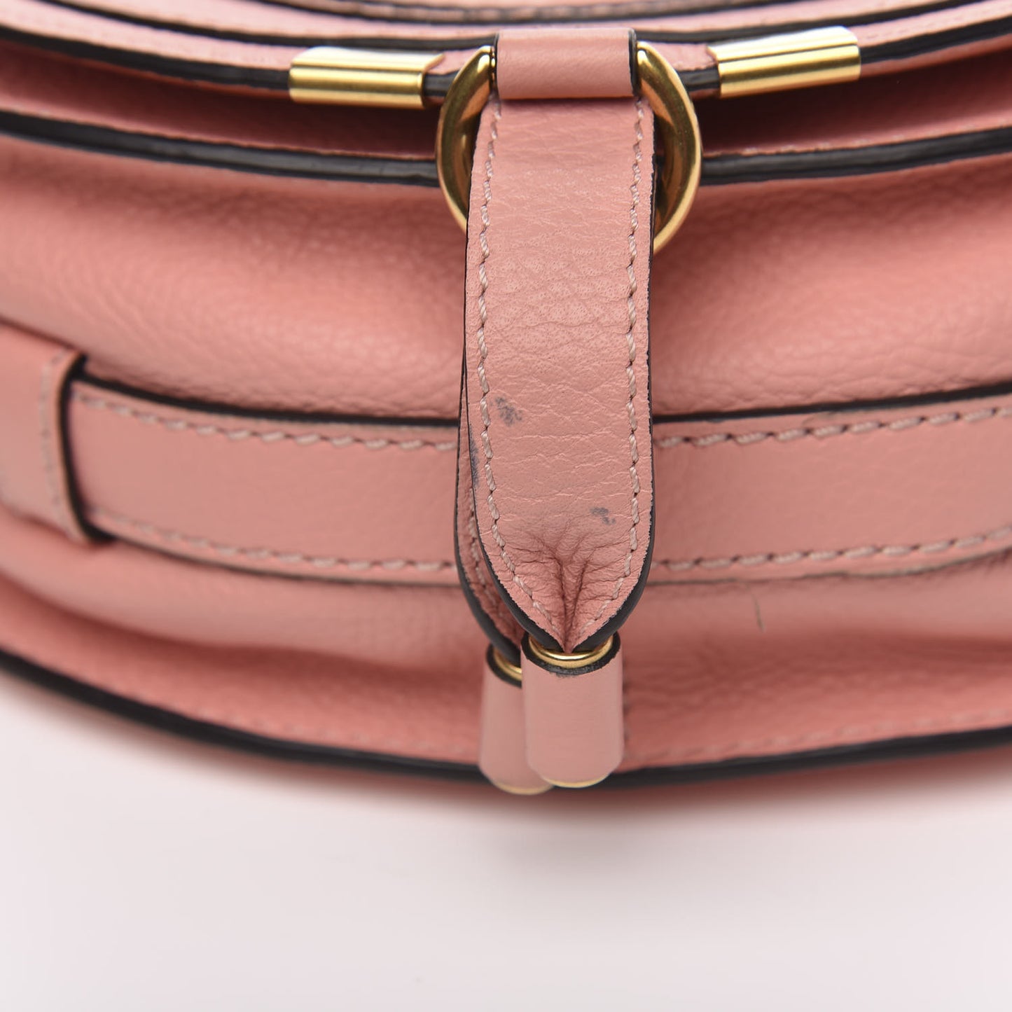 Calfskin Mini Marcie Round Crossbody Bag Anemone