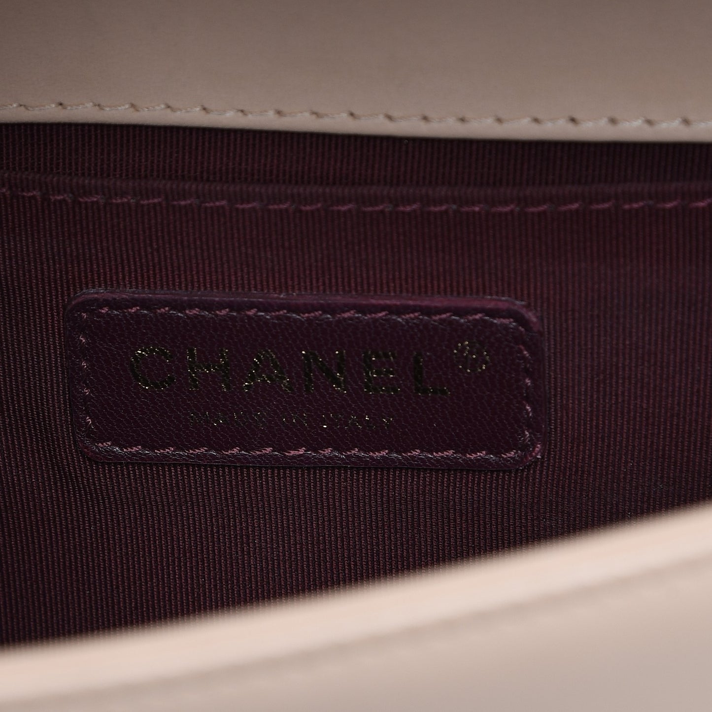 Caviar Calfskin Chevron Medium Boy Flap Light Pink
