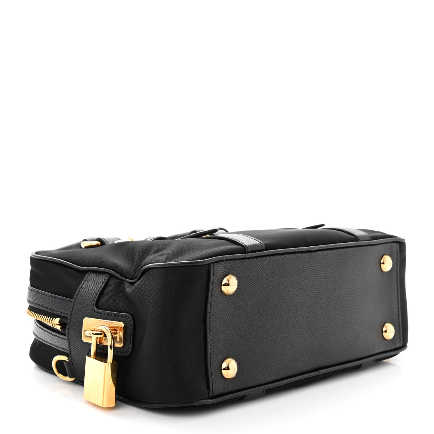 Tessuto Nylon Saffiano Bauletto Black