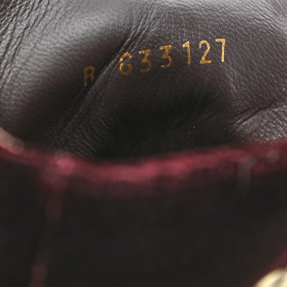 Chanel Velvet CC Lace Up Boots 39 Burgundy 8 of 8