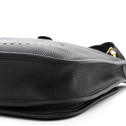 Hermes Taurillon Clemence Evelyne III PM Black 10 of 13