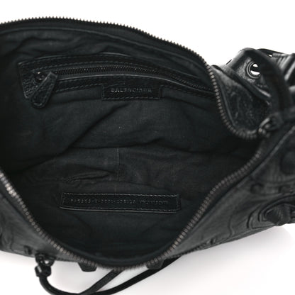 Balenciaga Agneau Arena Monochrome Small Le Cagole Shoulder Bag Black 5 of 11