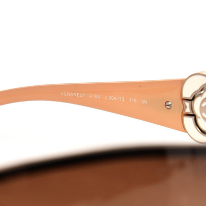 Chanel Frameless Camellia CC Sunglasses 4164 Beige 6 of 7