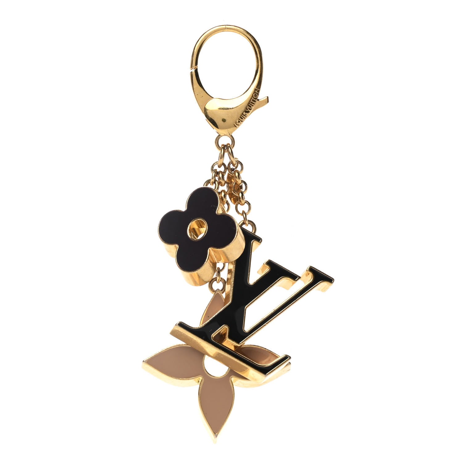 Louis Vuitton Fleur De Monogram Bag Charm Dore 1 of 6