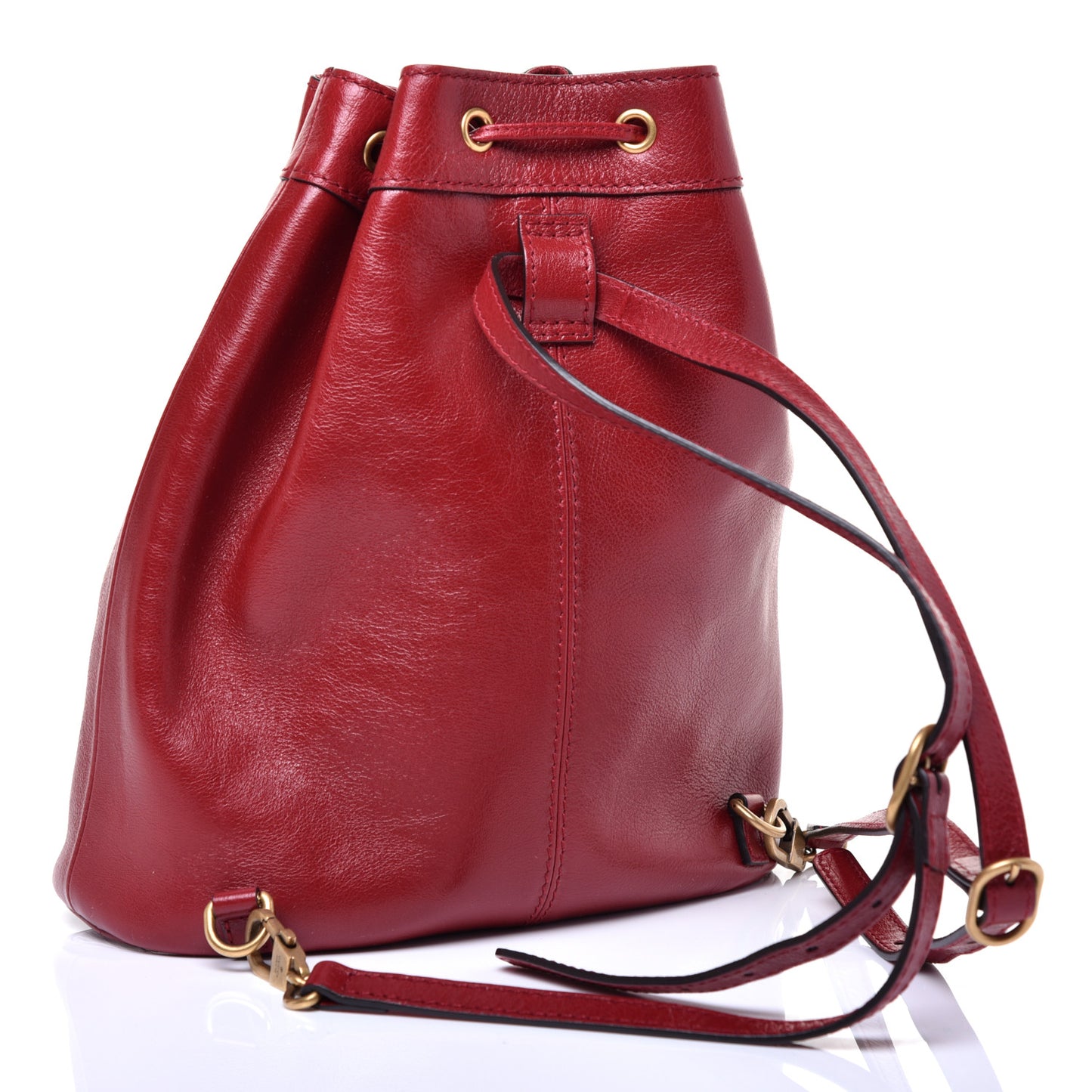 Piuma Lux Energy Medium Re(Belle) Convertible Bucket Bag Hibiscus Red