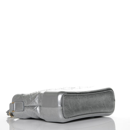 Chanel Metallic Aged Calfskin Quilted Medium Gabrielle Silver 4 of 7