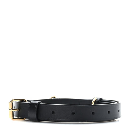 Louis Vuitton Calfskin 16mm Adjustable Shoulder Strap Black 2 of 4