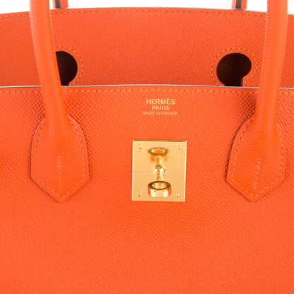 Hermes Epsom Birkin 30 Orange 9 of 24
