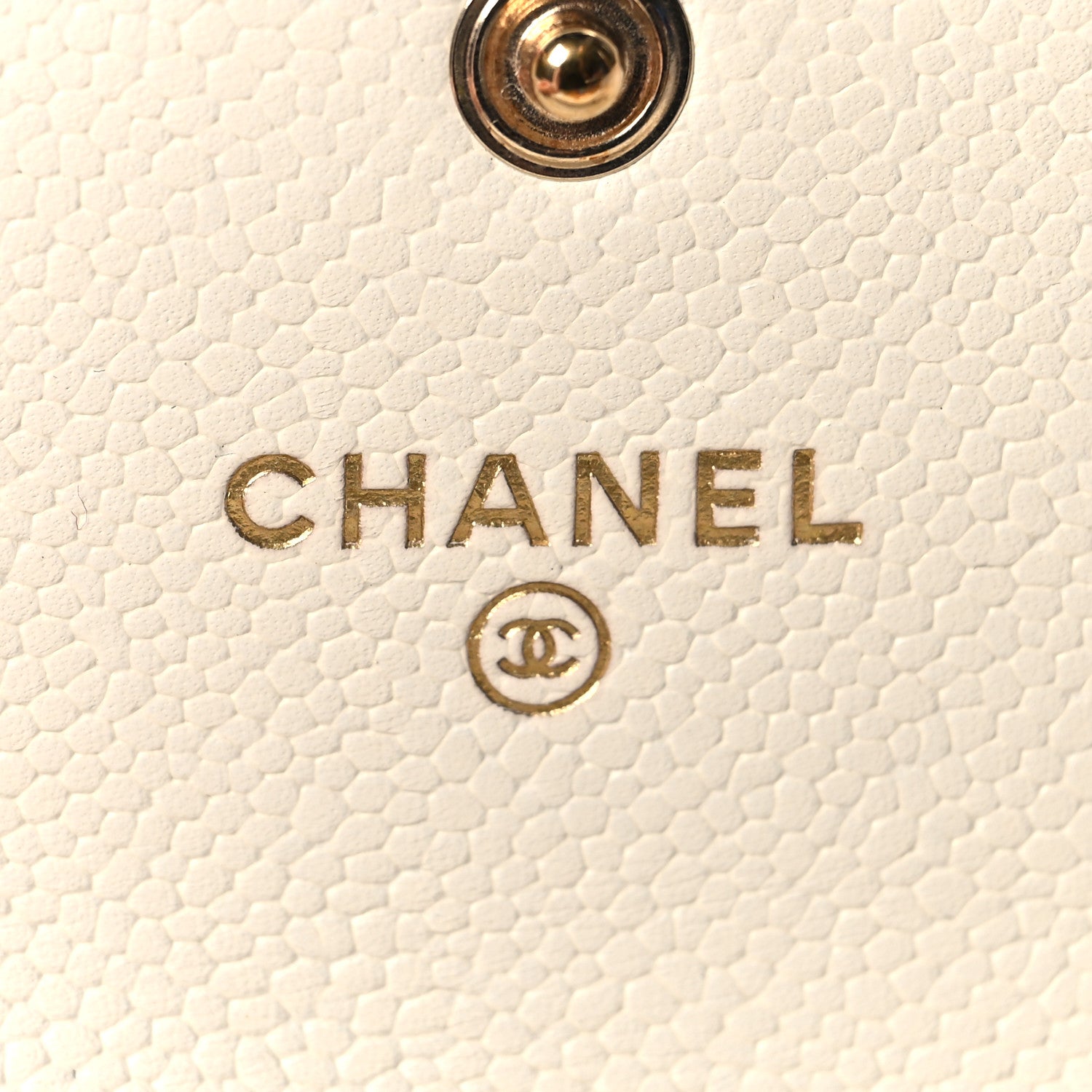 Chanel Caviar Quilted Boy Card Holder On Chain White 6 of 12