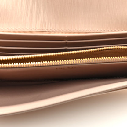 Prada Vitello Move Continental Flap Travel Wallet Cipria 6 of 7