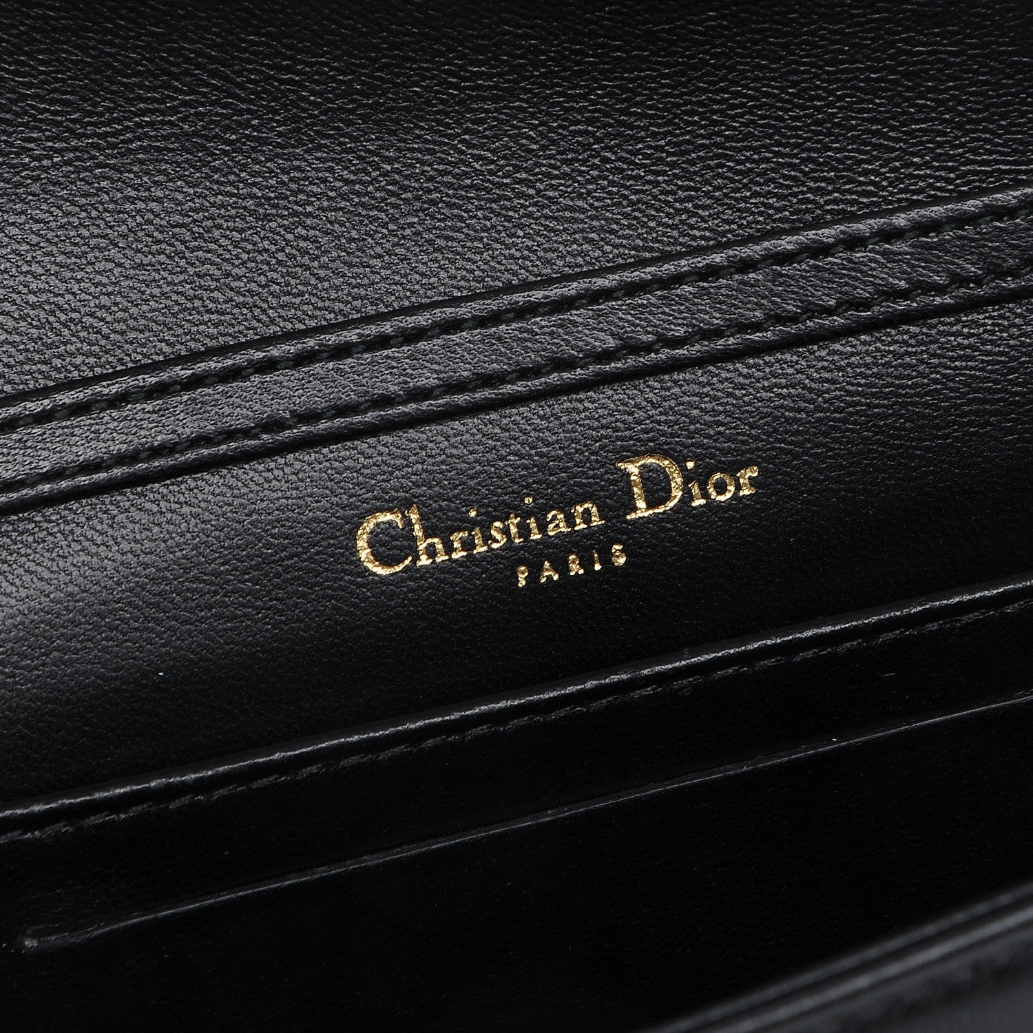 Christian Dior Lambskin Studded Micro Diorama Flap Bag Black 6 of 6