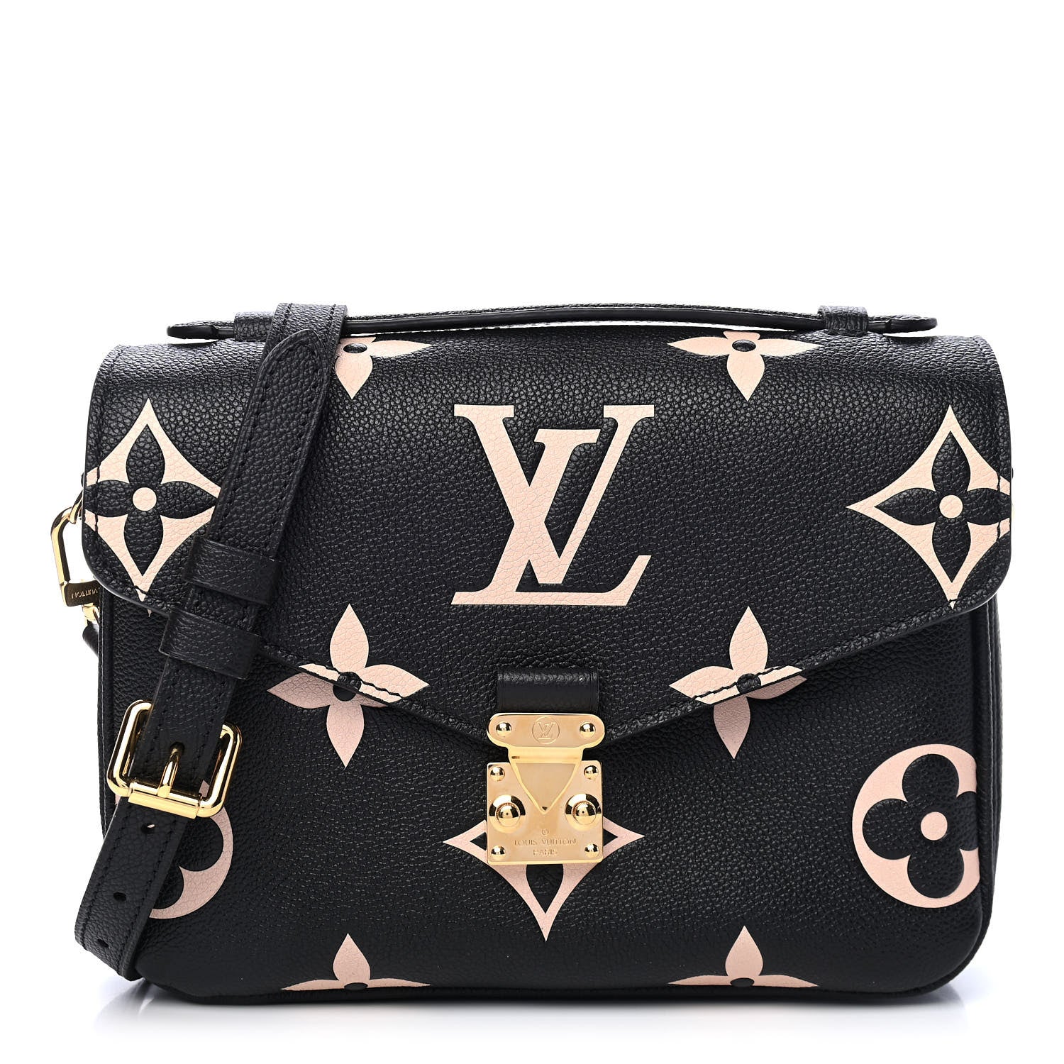 Louis Vuitton Empreinte Monogram Giant Pochette Metis Black Beige 1 of 7
