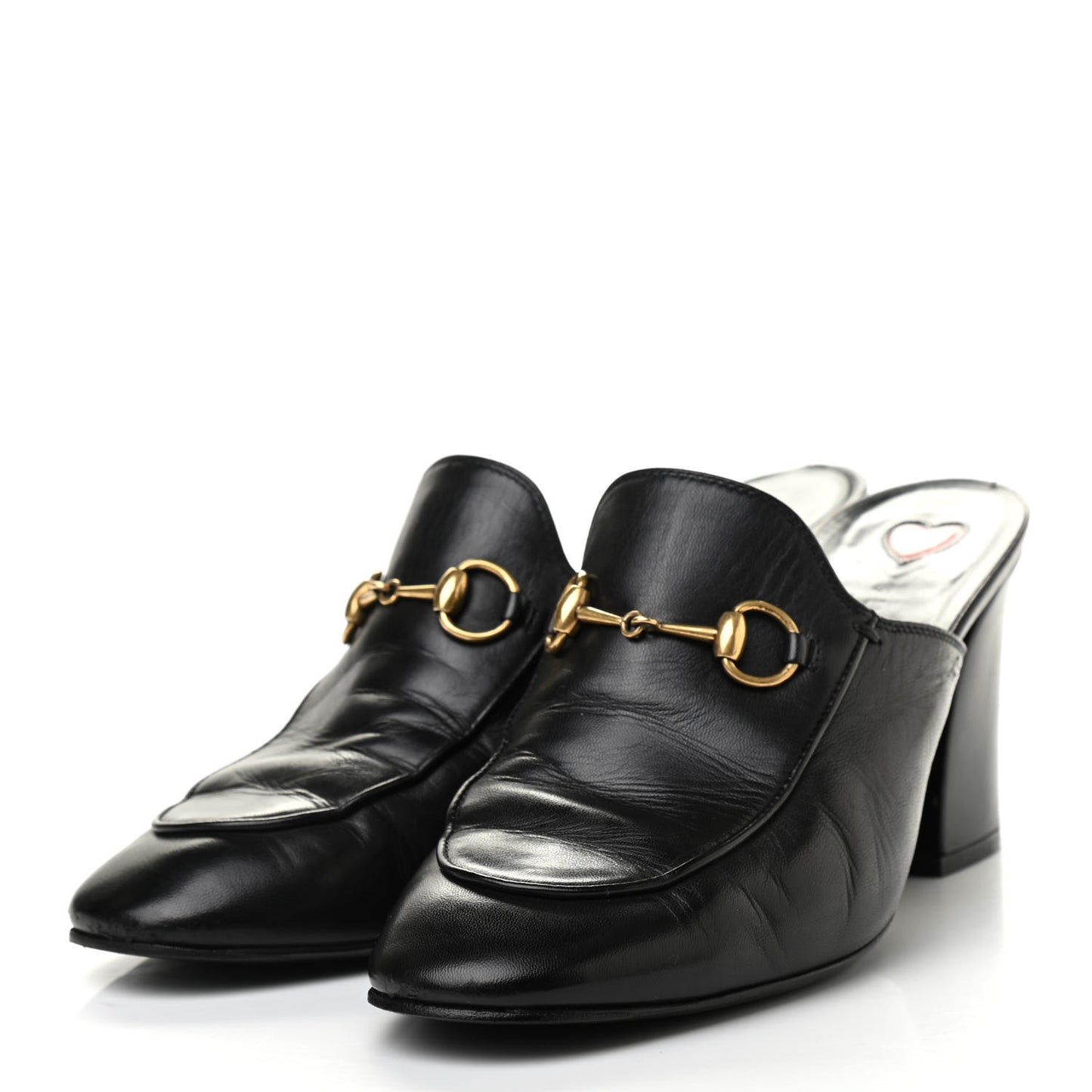 Malaga Kid Horsebit Princetown Mid Heel Mules 38 Black