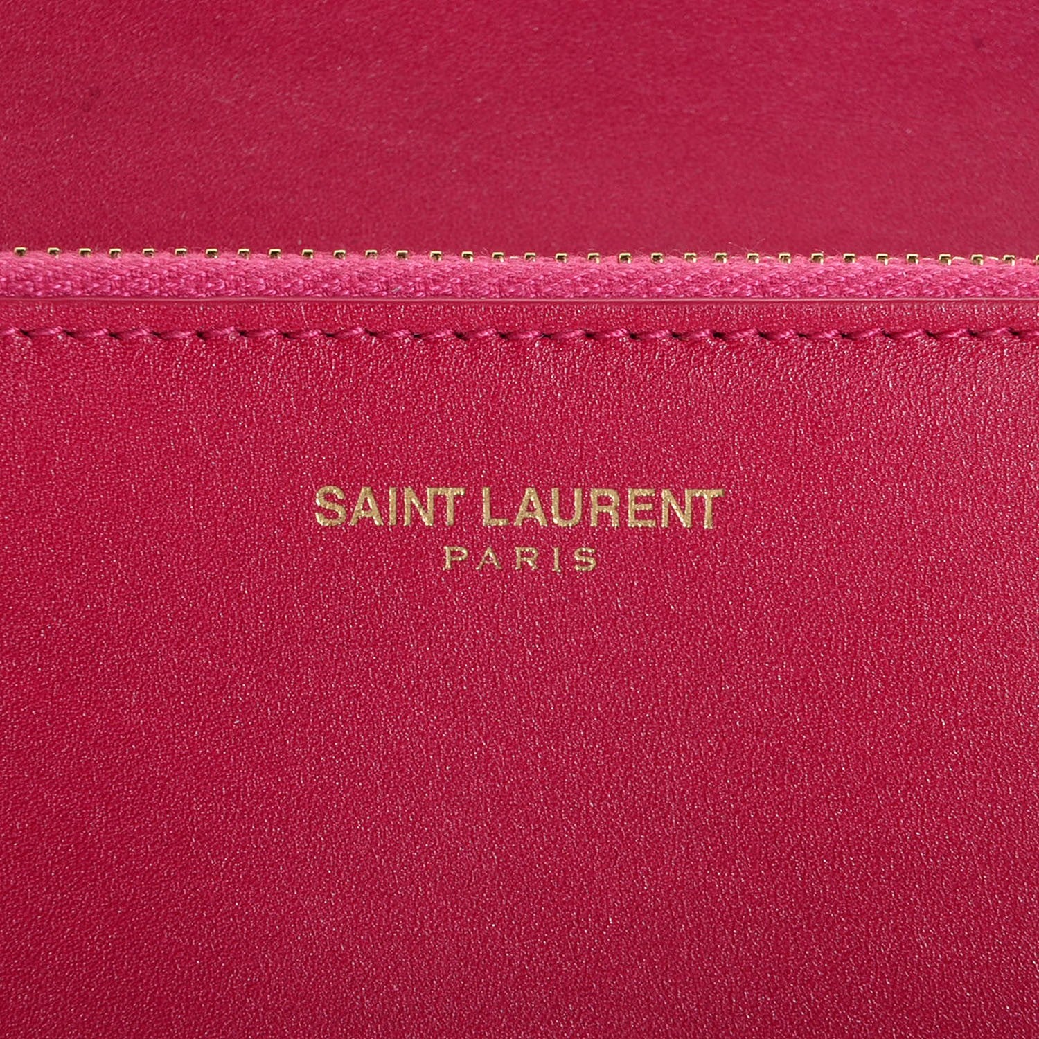 Saint Laurent Calfskin Classic Large Marquage Flap Wallet Pink 7 of 7