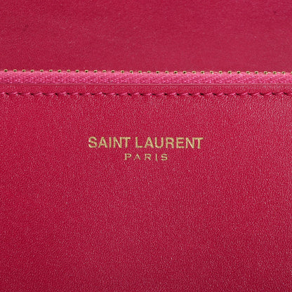 Saint Laurent Calfskin Classic Large Marquage Flap Wallet Pink 7 of 7