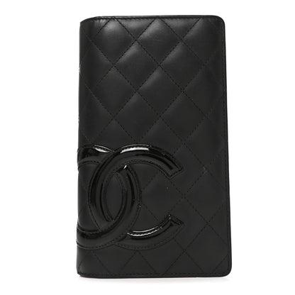 Chanel Calfskin Quilted Cambon Yen Wallet Black 1 of 9
