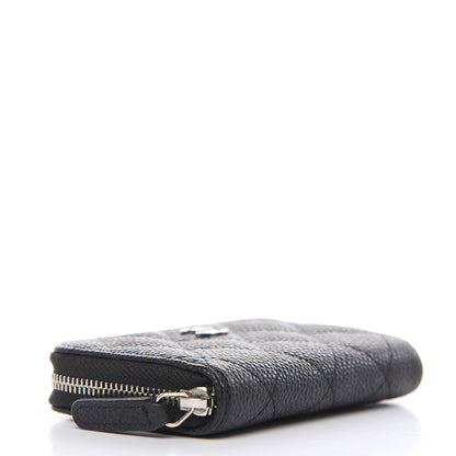 Chanel Caviar Quilted Zip Coin Purse Black 4 of 8
