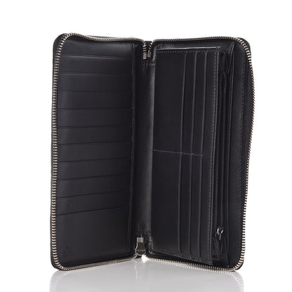 Gucci Guccissima Signature Zip Around Organizer Wallet Black 5 of 8
