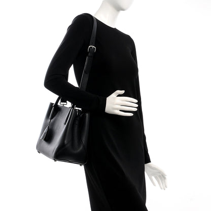 Christian Dior Supple Grained Calfskin Medium Open Bar Tote Black 2 of 8