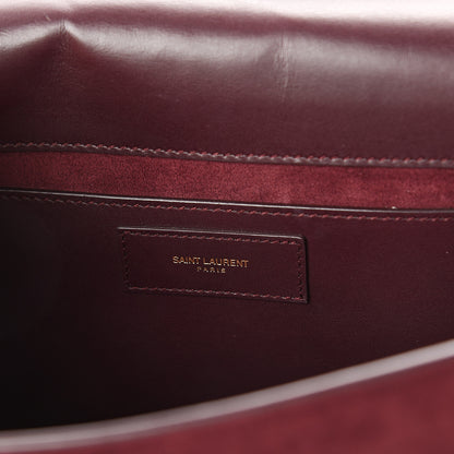 Saint Laurent Suede Medium Betty Burgundy 5 of 7