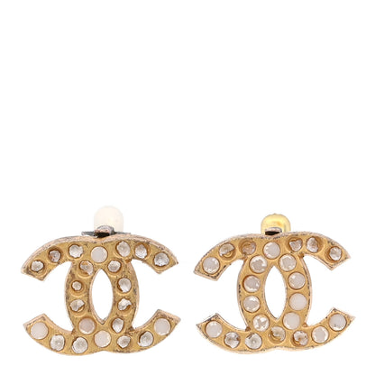 Chanel CC Gripoix Clip on Earrings Gold 1 of 5