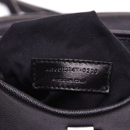 Saint Laurent Grain De Poudre Monogram Toy West Hollywood Fold-Over Bag Black 9 of 12