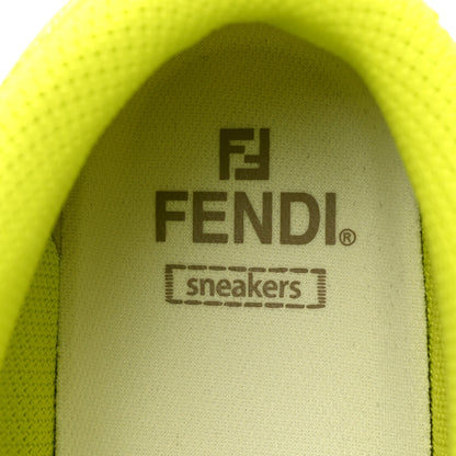 Fendi Nylon Match High Top Sneakers 39 Neon Green 8 of 10