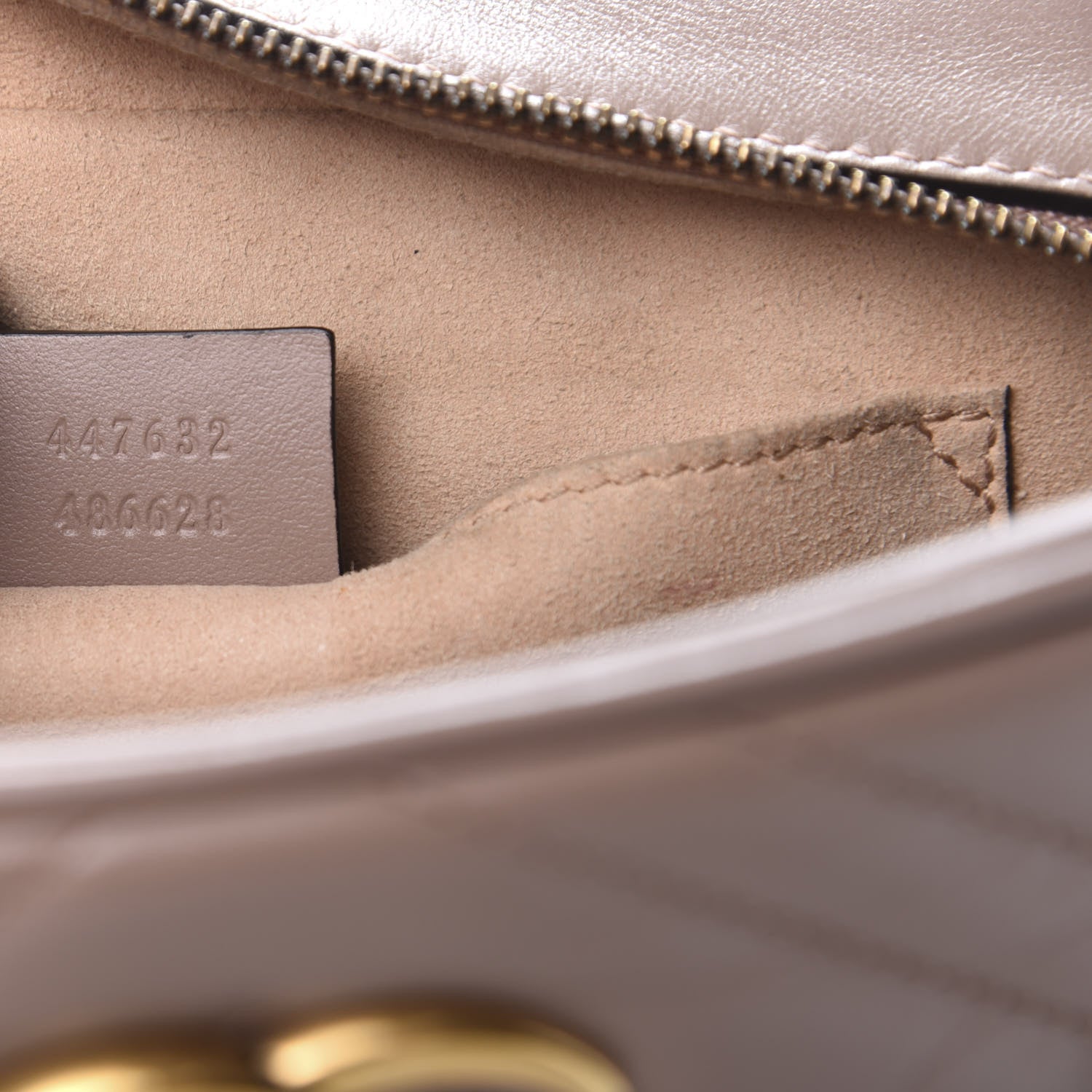 Gucci Calfskin Matelasse Small GG Marmont Chain Shoulder Bag Porcelain Rose 8 of 15