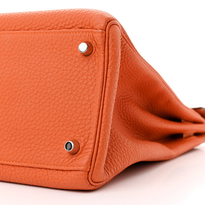 Hermes Togo Kelly Retourne 35 Orange 10 of 12