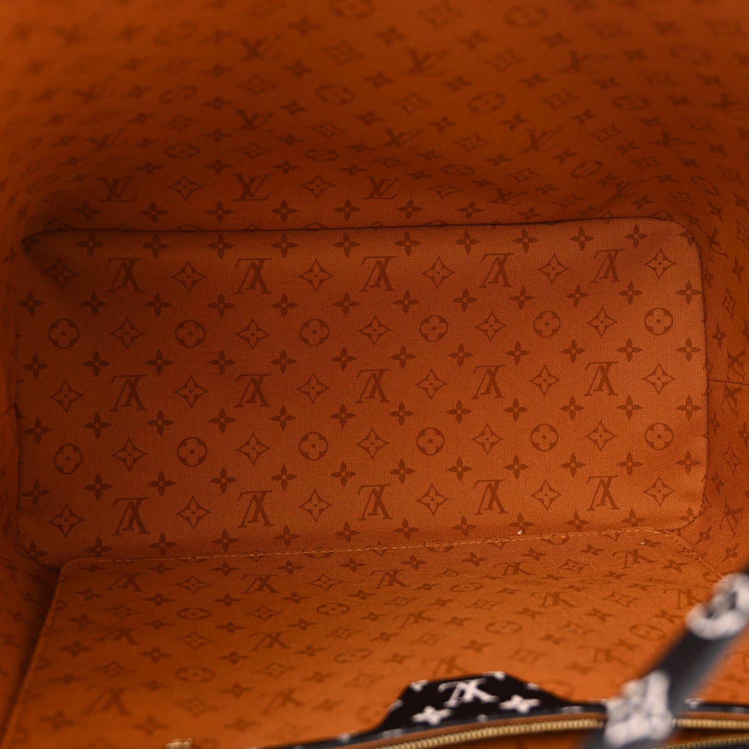 Louis Vuitton Monogram Giant Crafty Neverfull MM Creme Caramel 6 of 12