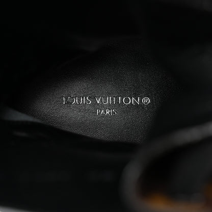 Louis Vuitton Calfskin Monogram Metropolis Flat Ranger Boots 36 Black 7 of 8