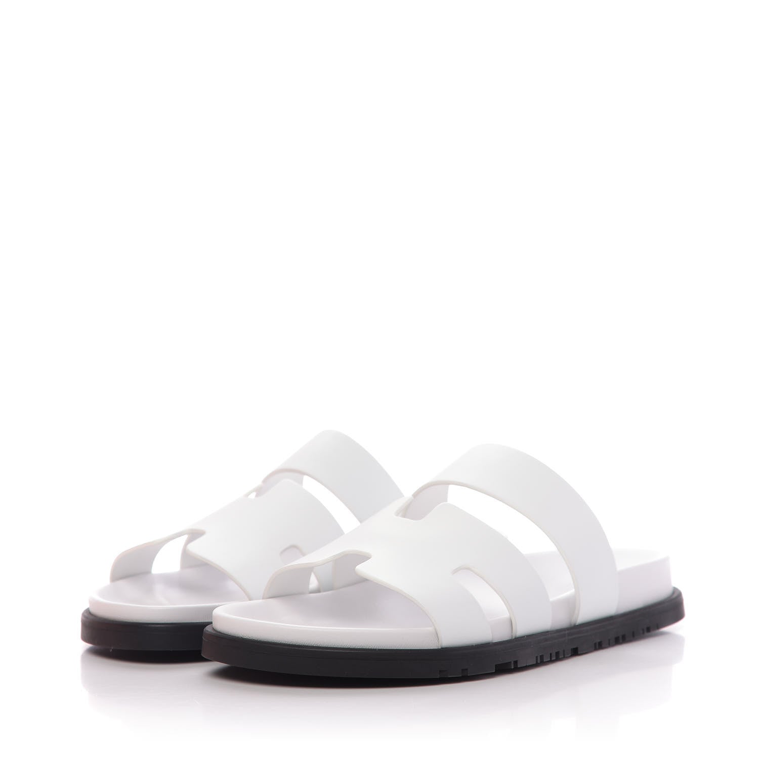 Hermes Calfskin Womens Ankara Sandals 40 White 2 of 10