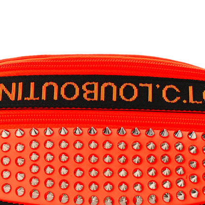 Christian Louboutin Calfskin Spiked ParisnycBelt Bag Orange 7 of 10