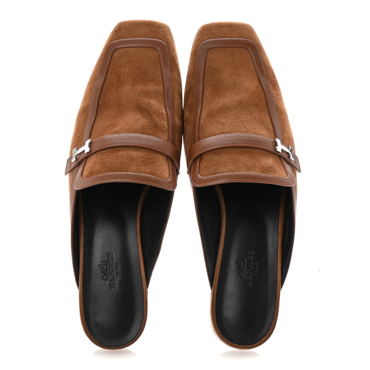 Suede Goatskin Groupie Mules 40 Brun Amourette