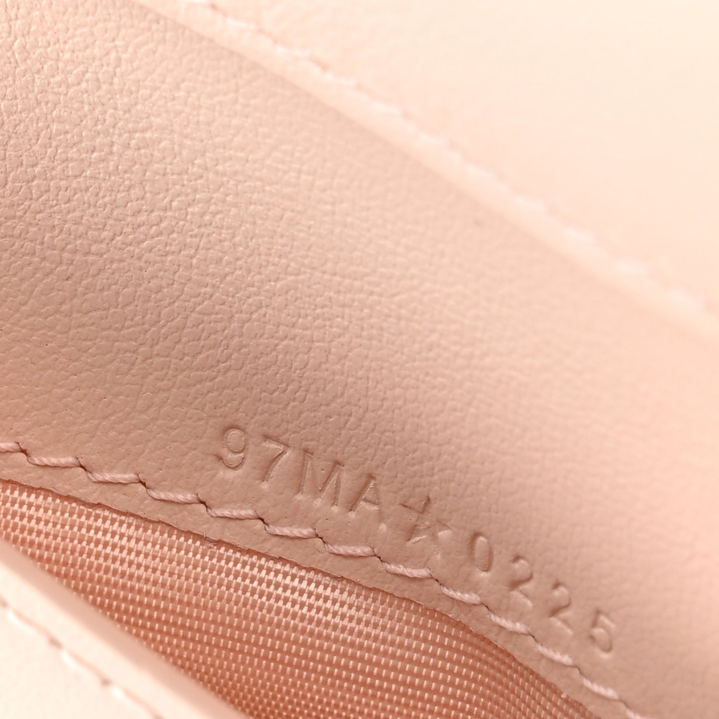 Patent Cannage Lady Dior Medium Wallet Rose Poudre