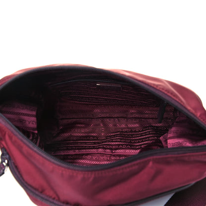 Prada Nylon Vela Messenger Bag Granato 7 of 9
