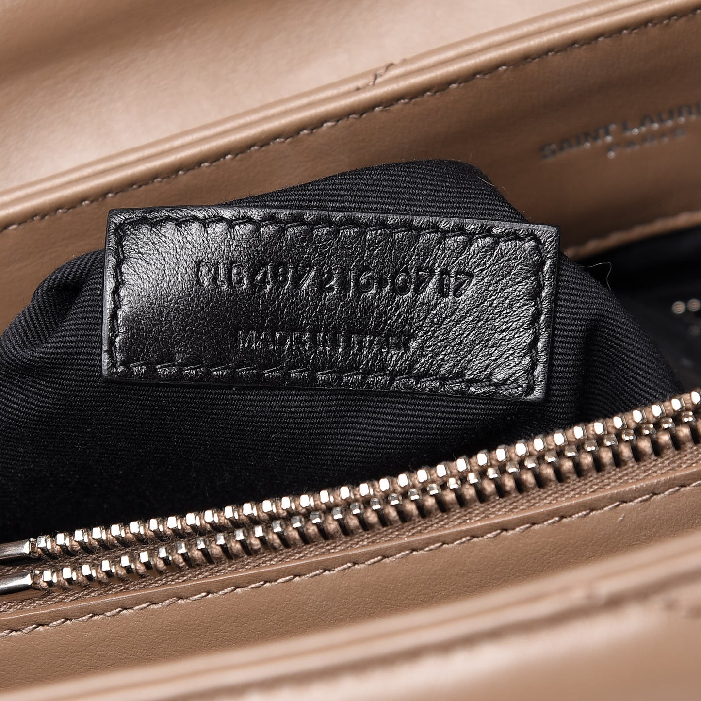 Calfskin Y Quilted Monogram Medium Loulou Chain Satchel Desert Storm