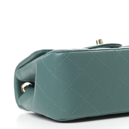 Chanel Lambskin Quilted Mini Square Flap Green 8 of 11