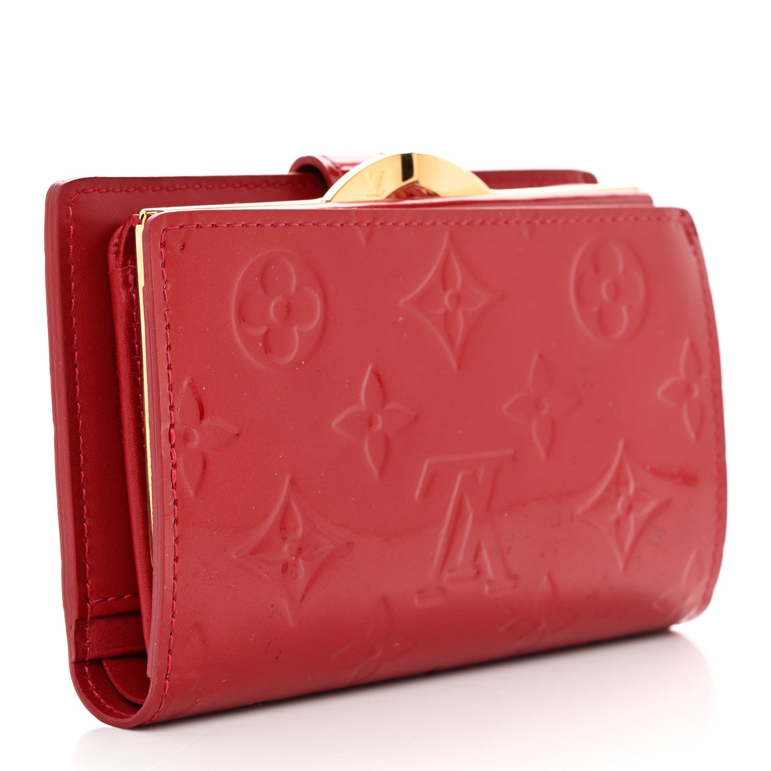Louis Vuitton Vernis French Purse Wallet Pomme D'Amour 3 of 12