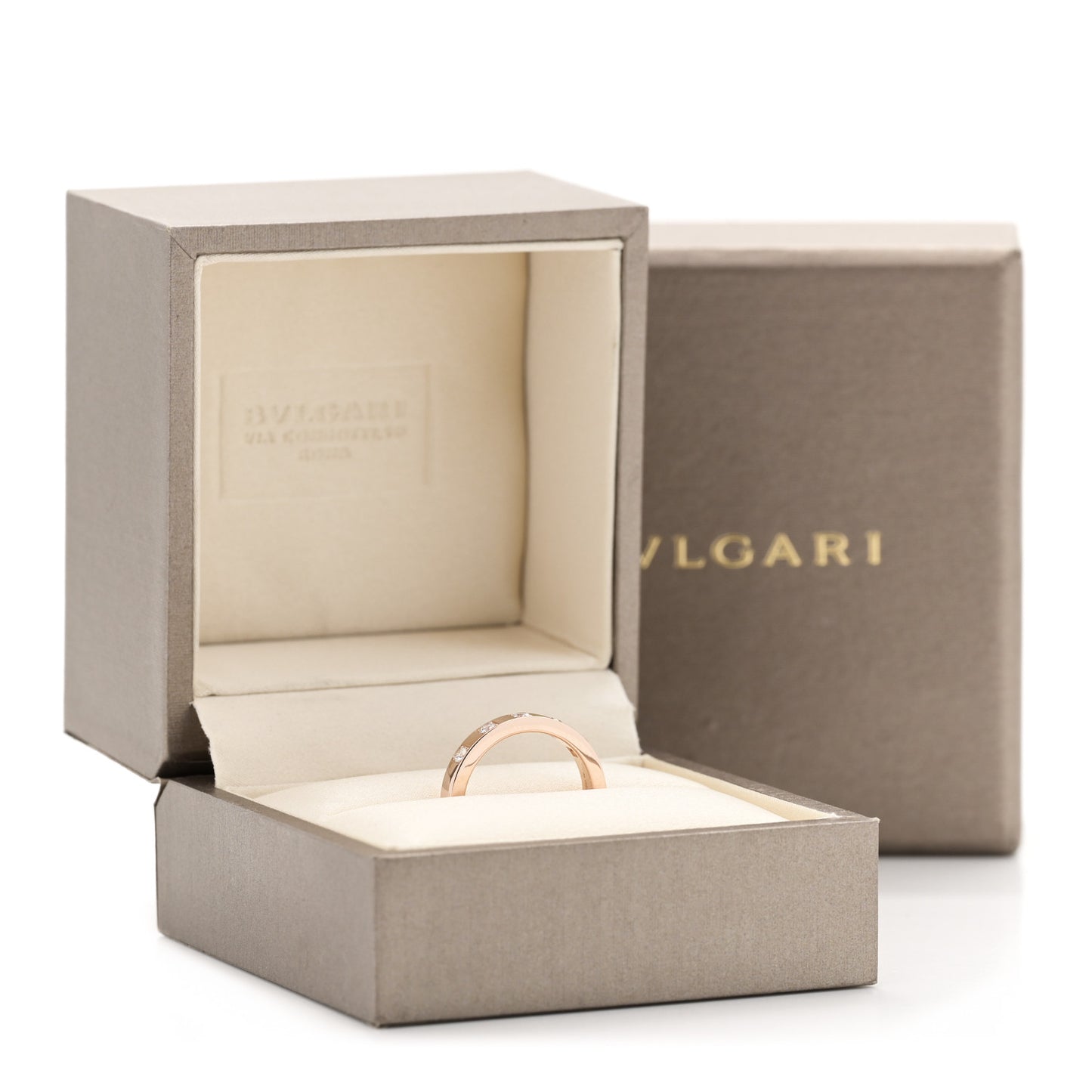 18K Rose Gold Diamond Marry Me Band Ring 48 4.5