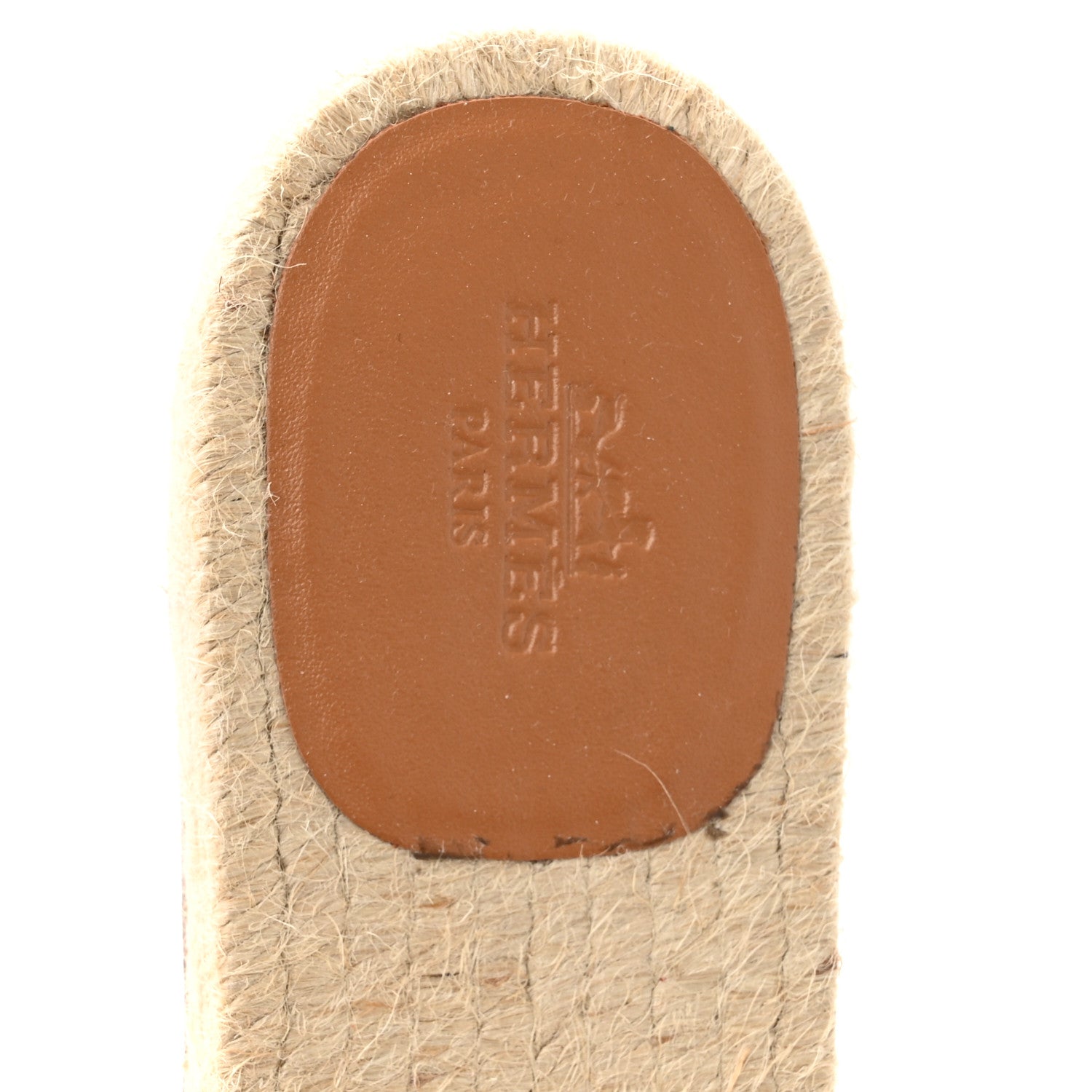 Hermes Nappa Famosa Espadrille Sandals 38 Naturel 8 of 9