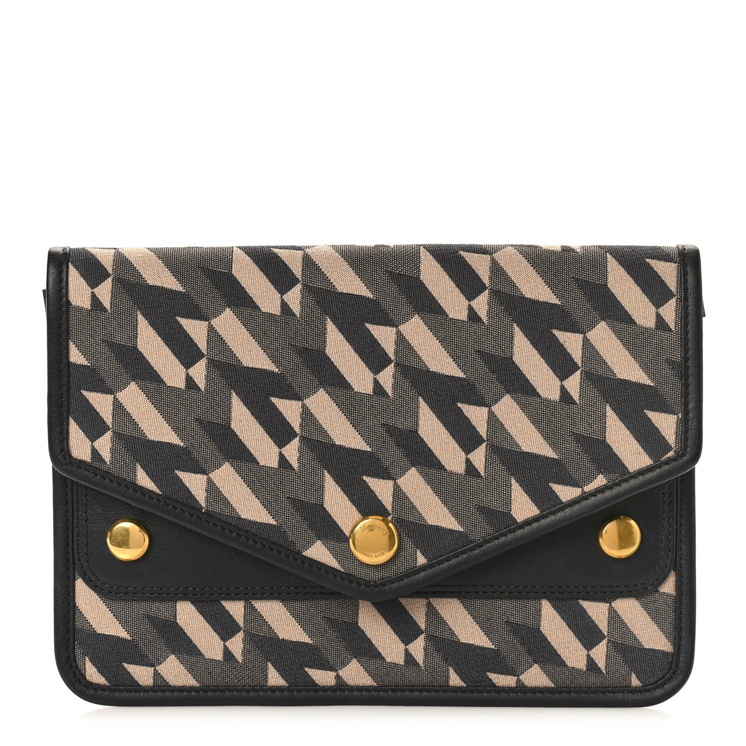 Mulberry Econyl Nylon Jacquard Calfskin Wallet Black 1 of 10