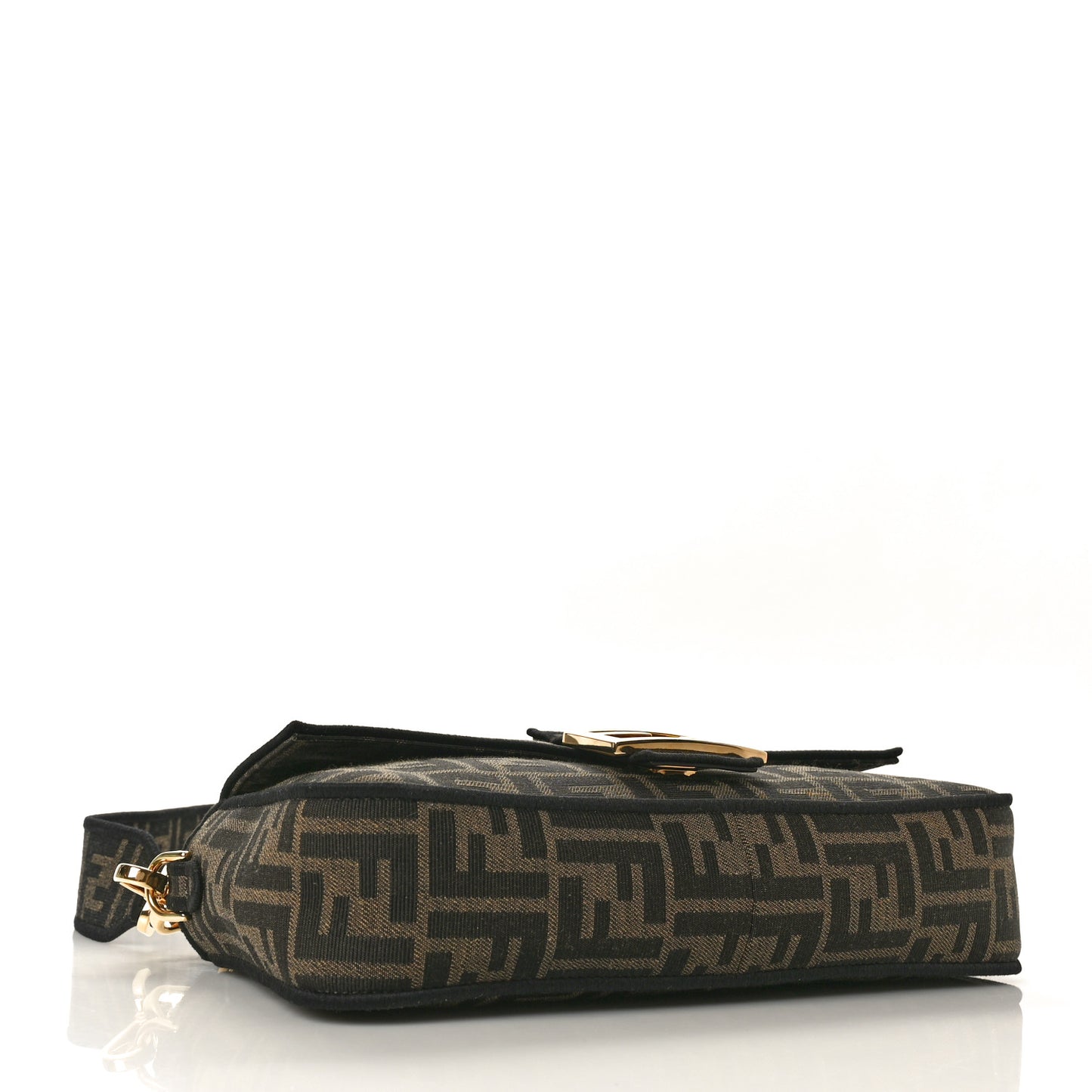 Fabric Jacquard FF 1974 Medium Baguette Tobacco Moro Black
