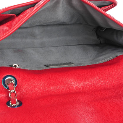 Chanel Caviar French Riviera Large Flap Red 5 of 9