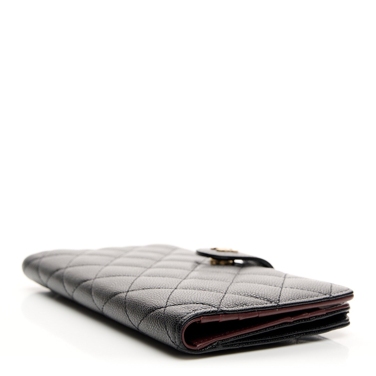 Chanel Caviar Quilted Long Zipped Wallet Black 4 of 11