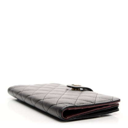 Chanel Caviar Quilted Long Zipped Wallet Black 4 of 11