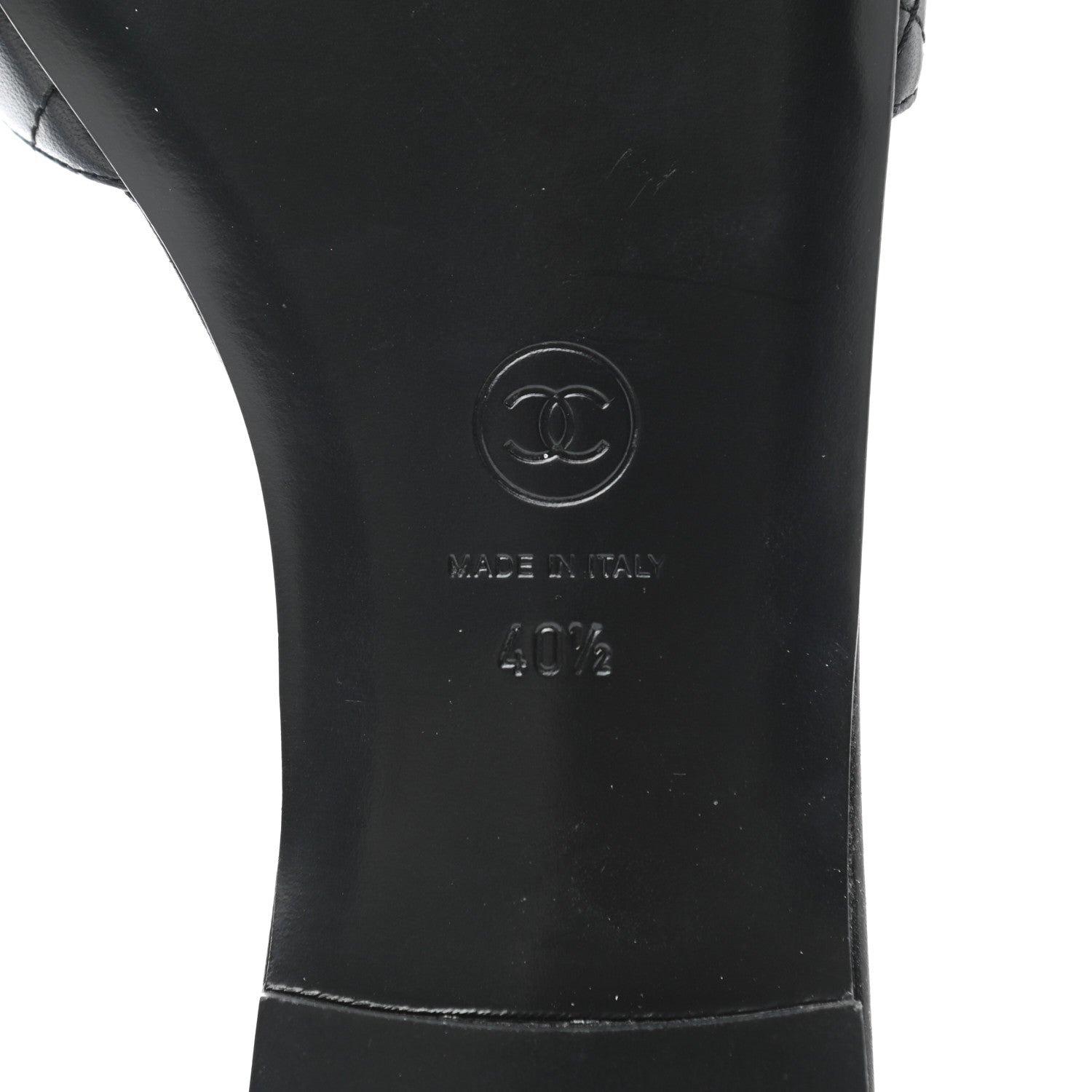 Chanel Lambskin Quilted CC Turnlock Sandals 40.5 Black 6 of 9