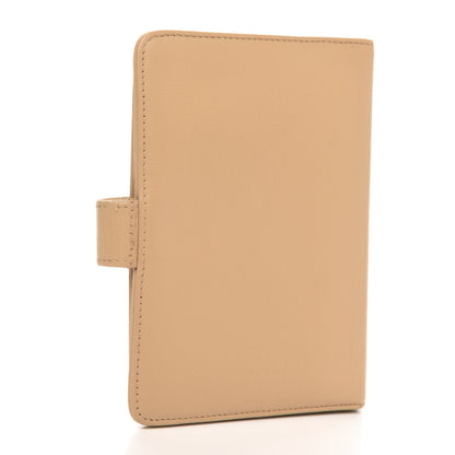 Chanel Goatskin Small Ring Agenda Planner Beige 3 of 9