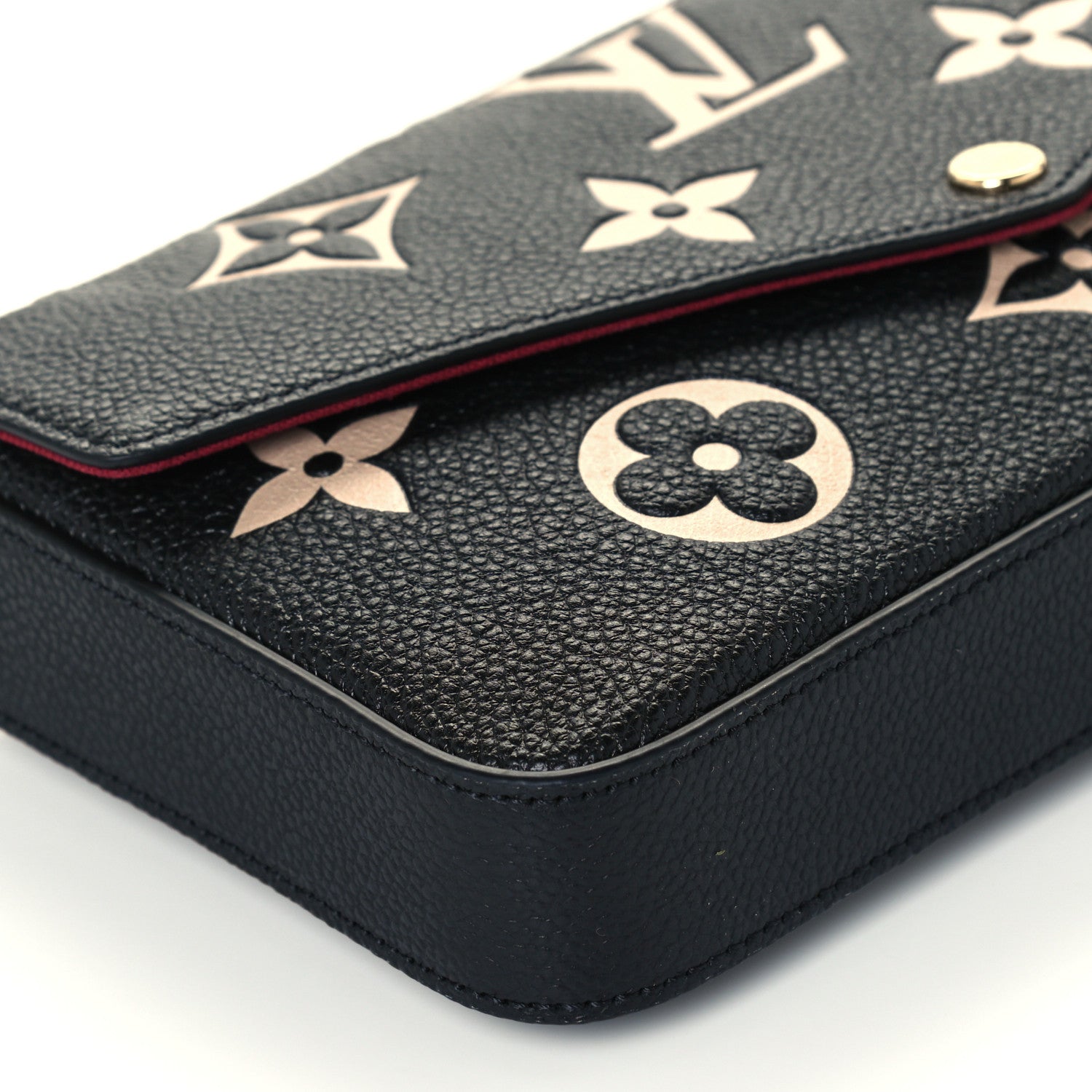 Louis Vuitton Empreinte Monogram Giant Felicie Pochette Black Beige 8 of 9